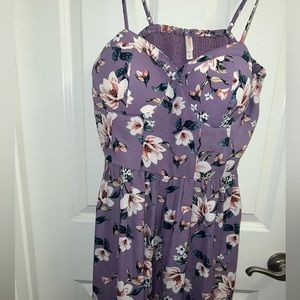 Xhilaration purple floral dress